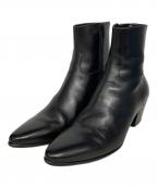 CELINEセリーヌ）の古着「Jacnoヒールブーツ」｜ブラック