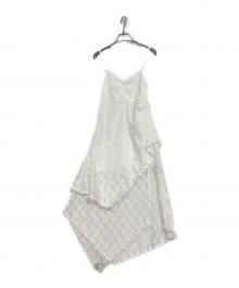 ACLENT（アクレント）の古着「レーススイッチングフリルワンピース」｜ホワイト