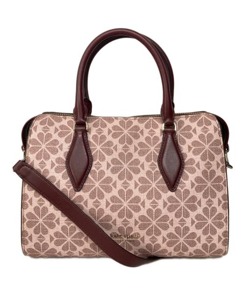 Kate Spade（ケイトスペード）Kate Spade (ケイトスペード) 2WAY総柄ハンドバッグ ピンクの古着・服飾アイテム