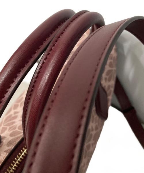 Kate Spade（ケイトスペード）Kate Spade (ケイトスペード) 2WAY総柄ハンドバッグ ピンクの古着・服飾アイテム