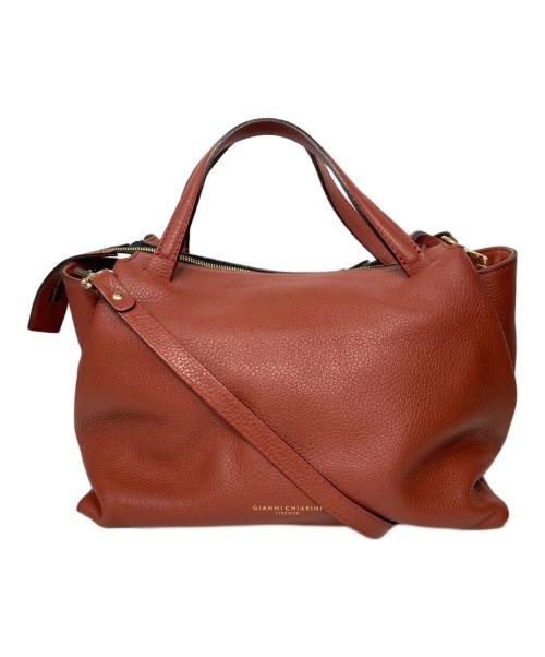 GIANNI CHIARINI（ジャンニ キアリーニ）GIANNI CHIARINI (ジャンニ キアリーニ) オリガミ 2WAYバッグ ブラウンの古着・服飾アイテム