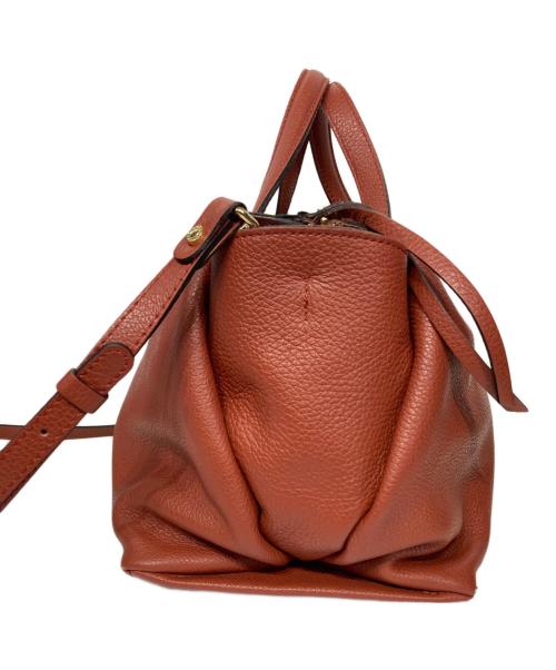 GIANNI CHIARINI（ジャンニ キアリーニ）GIANNI CHIARINI (ジャンニ キアリーニ) オリガミ 2WAYバッグ ブラウンの古着・服飾アイテム