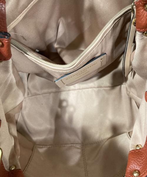 GIANNI CHIARINI（ジャンニ キアリーニ）GIANNI CHIARINI (ジャンニ キアリーニ) オリガミ 2WAYバッグ ブラウンの古着・服飾アイテム