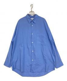 Graphpaper（グラフペーパー）の古着「Broad L/S Oversized Regular Collar Shirt」｜ブルー