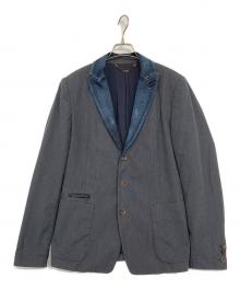DIESEL（ディーゼル）の古着「ラペル切替テーラードジャケット」｜グレー