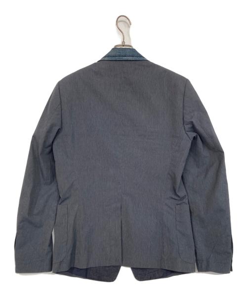 DIESEL（ディーゼル）DIESEL (ディーゼル) ラペル切替テーラードジャケット グレー サイズ:Sの古着・服飾アイテム