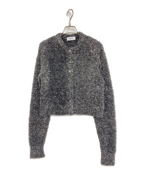 MIESROHE（ミースロエ）MIESROHE (ミースロエ) sustainableラメシャギークルーカーディガン グレー サイズ:ONE SIZEの古着・服飾アイテム