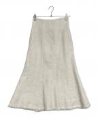 HER LIP TOハーリップトゥ）の古着「ツイードスカート」｜ホワイト