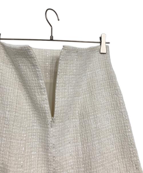 HER LIP TO（ハーリップトゥ）Her lip to (ハーリップトゥ) ツイードスカート ホワイト サイズ:Mの古着・服飾アイテム