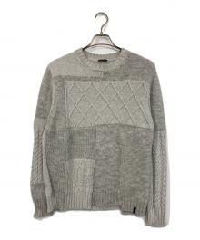 DIESEL（ディーゼル）の古着「ケーブルニット」｜グレー