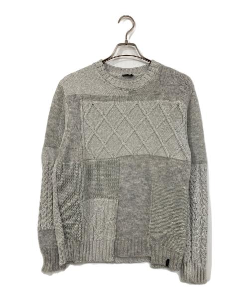 DIESEL（ディーゼル）DIESEL (ディーゼル) ケーブルニット グレー サイズ:Ｓの古着・服飾アイテム