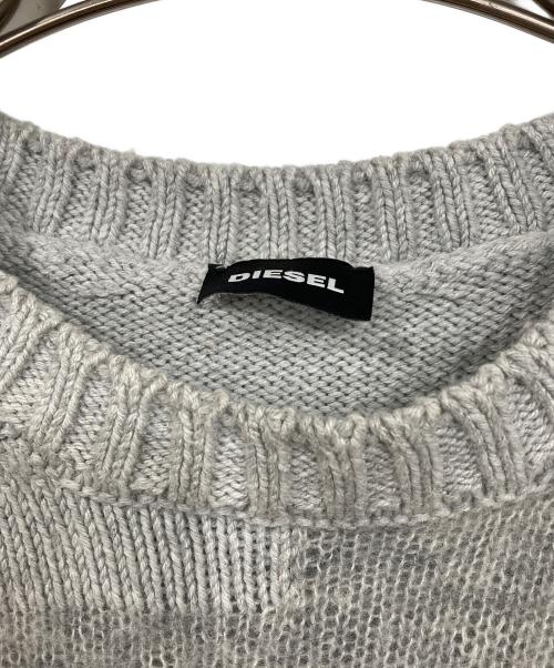 DIESEL（ディーゼル）DIESEL (ディーゼル) ケーブルニット グレー サイズ:Ｓの古着・服飾アイテム