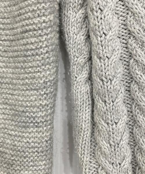 DIESEL（ディーゼル）DIESEL (ディーゼル) ケーブルニット グレー サイズ:Ｓの古着・服飾アイテム