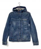 DIESELディーゼル）の古着「フーデッドデニムジャケット」｜インディゴ