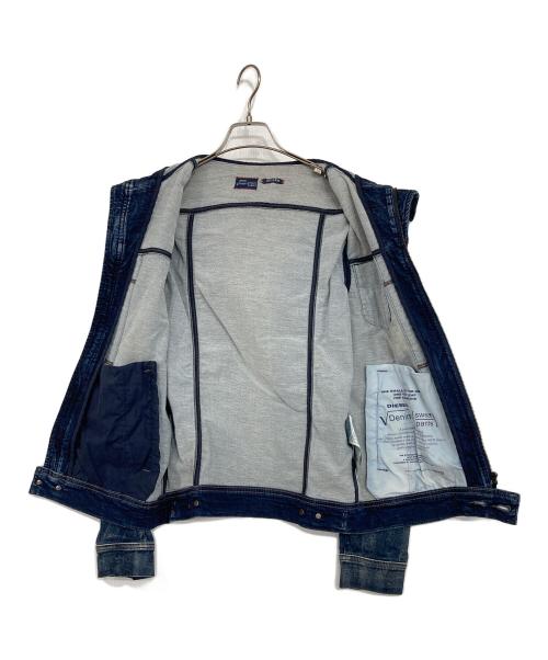 DIESEL（ディーゼル）DIESEL (ディーゼル) フーデッドデニムジャケット インディゴ サイズ:Mの古着・服飾アイテム