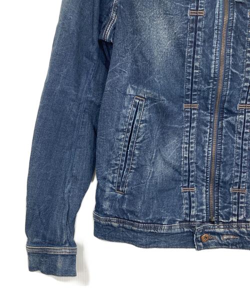 DIESEL（ディーゼル）DIESEL (ディーゼル) フーデッドデニムジャケット インディゴ サイズ:Mの古着・服飾アイテム