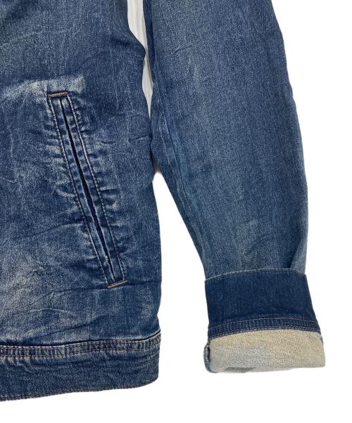 DIESEL（ディーゼル）DIESEL (ディーゼル) フーデッドデニムジャケット インディゴ サイズ:Mの古着・服飾アイテム