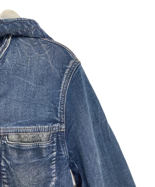 DIESEL（ディーゼル）DIESEL (ディーゼル) フーデッドデニムジャケット インディゴ サイズ:Mの古着・服飾アイテム