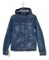 DIESEL（ディーゼル）の古着「フーデッドデニムジャケット」｜インディゴ
