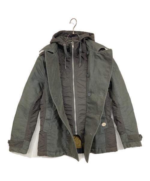 DIESEL（ディーゼル）DIESEL (ディーゼル) 切替ジャケット カーキ サイズ:Sの古着・服飾アイテム
