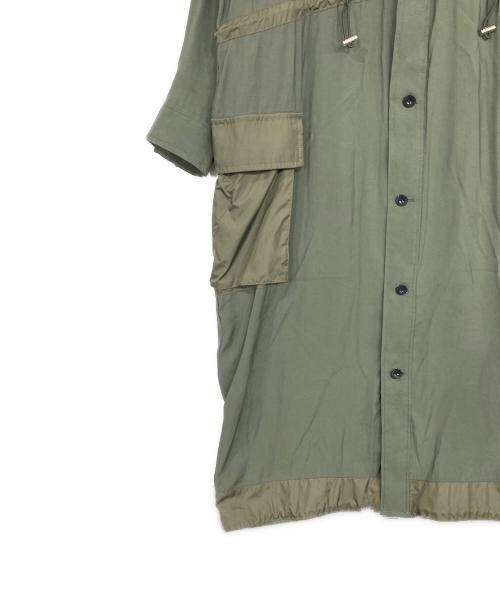 upper hights（アッパーハイツ）upper hights (アッパーハイツ) THE U-65L シャツワンピース グリーン サイズ:SIZE 1の古着・服飾アイテム