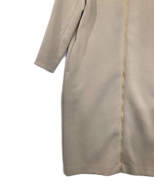 SOEJU（ソージュ）SOEJU (ソージュ) 2WAYコクーンジップワンピース ベージュ サイズ:SIZE Mの古着・服飾アイテム