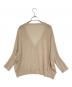 SOEJU (ソージュ) シアーコクーンVネックニットカーディガン ベージュ サイズ:SIZE F：4500円