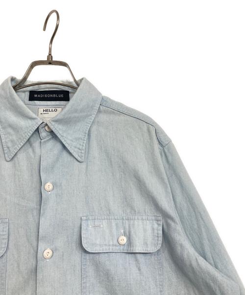 MADISON BLUE（マディソンブルー）MADISON BLUE (マディソンブルー) HAMPTON CHAMBRAY SHIRT インディゴ サイズ:SIZE 02の古着・服飾アイテム