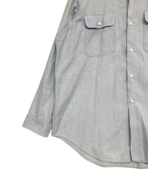 MADISON BLUE（マディソンブルー）MADISON BLUE (マディソンブルー) HAMPTON CHAMBRAY SHIRT インディゴ サイズ:SIZE 02の古着・服飾アイテム