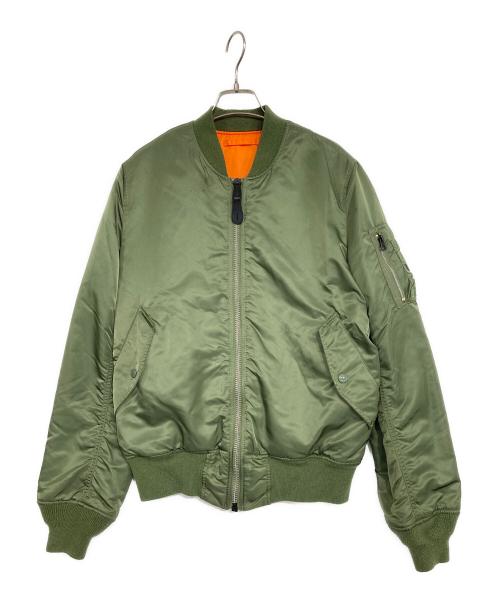 ALPHA（アルファ）ALPHA (アルファ) MA-1タイトフライトジャケット カーキ サイズ:SIZE Mの古着・服飾アイテム