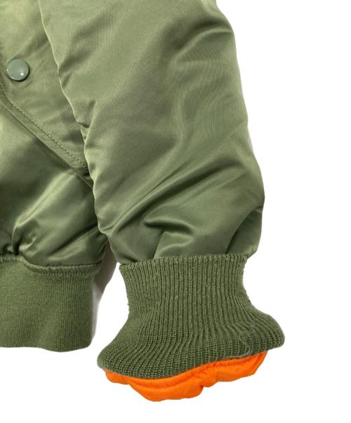 ALPHA（アルファ）ALPHA (アルファ) MA-1タイトフライトジャケット カーキ サイズ:SIZE Mの古着・服飾アイテム