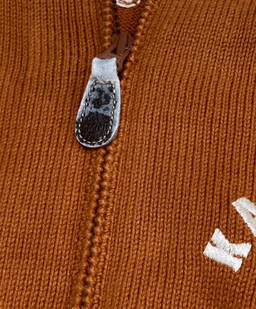 KARL HELMUT（カールヘルム）KARL HELMUT (カールヘルム) ニットジャケット ブラウン サイズ:表記無しの古着・服飾アイテム