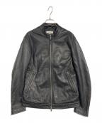 BEAUTY&YOUTHビューティーアンドユース）の古着「ゴート シングル ライダースジャケット」｜ブラック