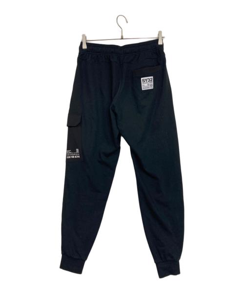 sy32 by sweet years（エスワイサーティトゥバイスィートイヤーズ）SY32 by SWEET YEARS (エスワイサーティトゥバイスィートイヤーズ) スウェットジョガーパンツ ブラック サイズ:Mの古着・服飾アイテム