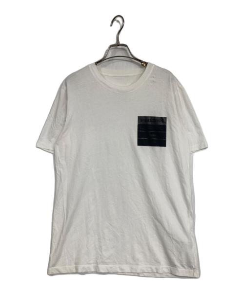 Maison Margiela（メゾンマルジェラ）Maison Margiela (メゾンマルジェラ) ステレオタイプ ロゴTシャツ ホワイト サイズ:46の古着・服飾アイテム