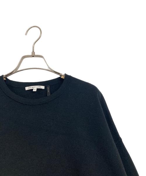 HELMUT LANG（ヘルムートラング）HELMUT LANG (ヘルムートラング) カシミヤ混クルーネックニット ブラック サイズ:SIZE XSの古着・服飾アイテム