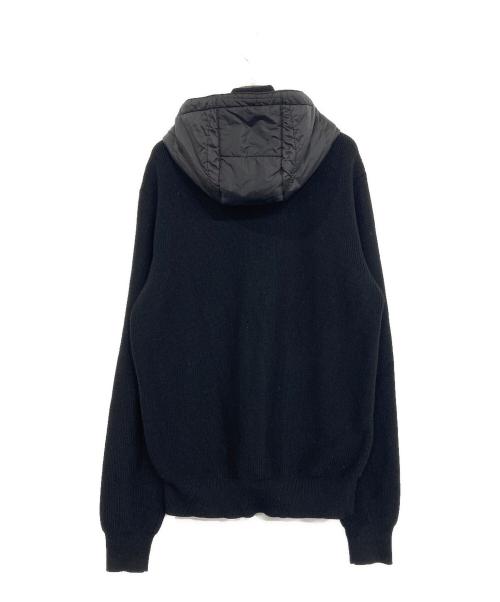 SaksFifthAvenue（サックスフィフスアヴェニュ）SaksFifthAvenue (サックスフィフスアヴェニュ) ニット切替ジャケット ブラック サイズ:SIZE 50の古着・服飾アイテム