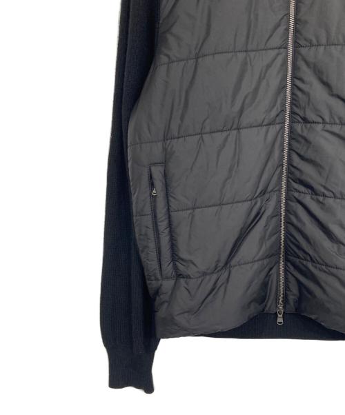 SaksFifthAvenue（サックスフィフスアヴェニュ）SaksFifthAvenue (サックスフィフスアヴェニュ) ニット切替ジャケット ブラック サイズ:SIZE 50の古着・服飾アイテム