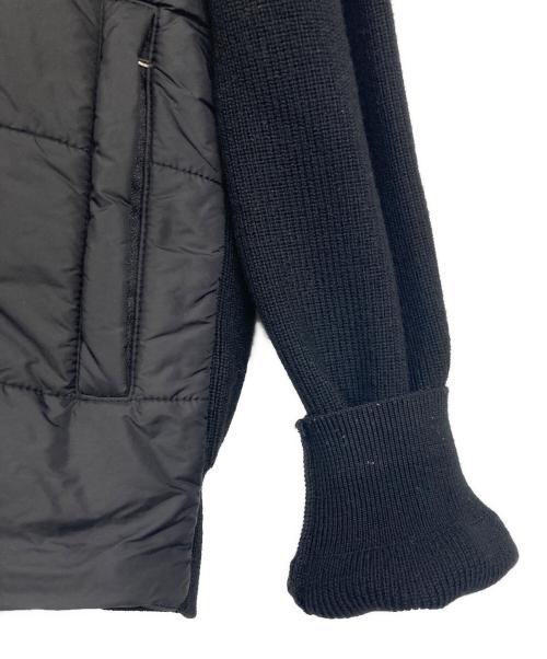 SaksFifthAvenue（サックスフィフスアヴェニュ）SaksFifthAvenue (サックスフィフスアヴェニュ) ニット切替ジャケット ブラック サイズ:SIZE 50の古着・服飾アイテム