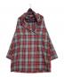 mizuiro-ind（ミズイロインド）の古着「チェックカーディガン」｜グレー×レッド