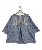 45Rフォーティファイブ・アール）の古着「ギマダンガリー刺繍デニムブラウス」｜インディゴ