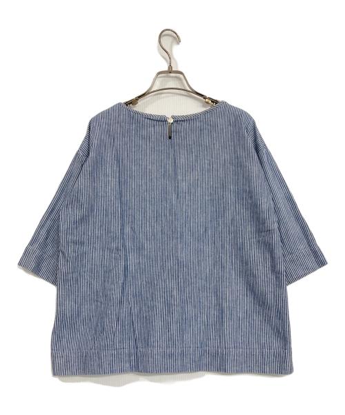 45R（フォーティファイブ・アール）45R (フォーティファイブ・アール) ギマダンガリー刺繍デニムブラウス インディゴ サイズ:3の古着・服飾アイテム