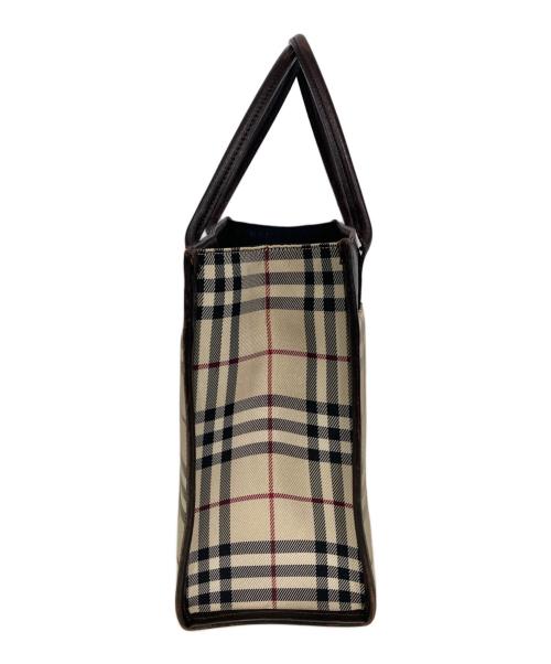 BURBERRY（バーバリー）BURBERRY (バーバリー) ノヴァチェックハンドバッグ ベージュの古着・服飾アイテム