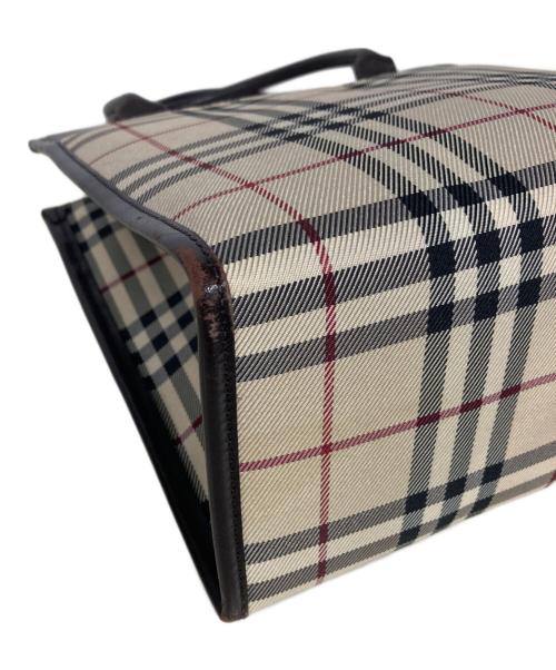 BURBERRY（バーバリー）BURBERRY (バーバリー) ノヴァチェックハンドバッグ ベージュの古着・服飾アイテム