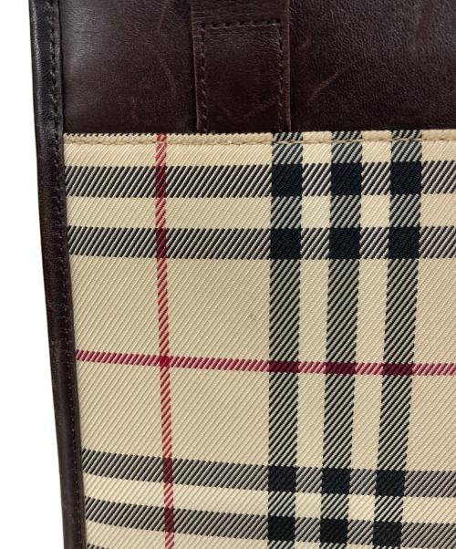 BURBERRY（バーバリー）BURBERRY (バーバリー) ノヴァチェックハンドバッグ ベージュの古着・服飾アイテム