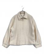 KUMIKYOKUクミキョク）の古着「ループヤーンジャージー ジャケット」｜ベージュ