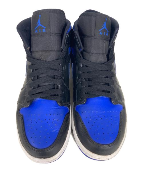NIKE（ナイキ）NIKE (ナイキ) AIR JORDAN 1 MID ブラック×ブルー サイズ:US9.5の古着・服飾アイテム