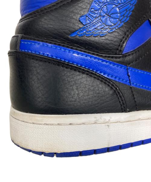 NIKE（ナイキ）NIKE (ナイキ) AIR JORDAN 1 MID ブラック×ブルー サイズ:US9.5の古着・服飾アイテム