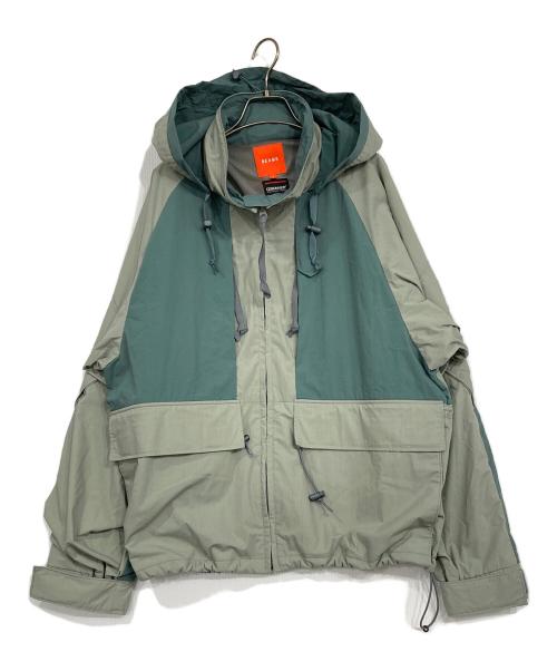BEAMS（ビームス）BEAMS (ビームス) 2トーン ナイロン テック ジャケット カーキ サイズ:Sの古着・服飾アイテム
