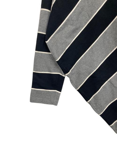 CHARLES JEFFREY LOVERBOY（チャールズ ジェフリー ラバーボーイ）CHARLES JEFFREY LOVERBOY (チャールズ ジェフリー ラバーボーイ) アシンメトリーラガーシャツ グレー×ブラック サイズ:Mの古着・服飾アイテム